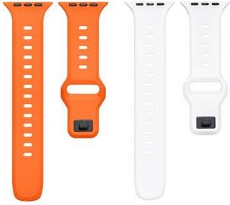 Posh Tech 2-Pack Assorted Premium Silicone Apple Watch Watchbands in Orange Multi at Nordstrom Rack