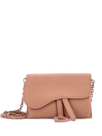 Dior Ultra Matte Saddle Nano Pouch Leather belt bag - Neutrals