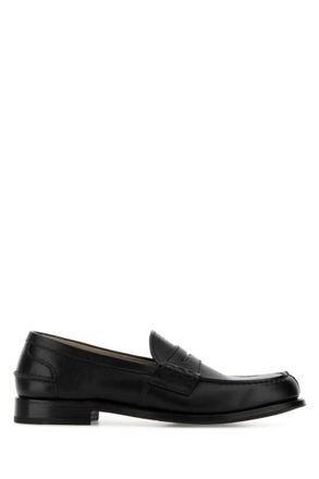 Prada Black Leather Loafers