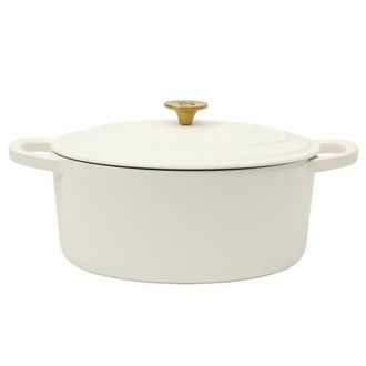Crock-pot 7 Quart Oval Enameled Cast Iron Dutch Oven in White at Nordstrom