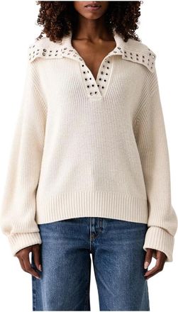 Patrizia Pepe Maglia fluida in misto lana - - Knitwear - Donna - Bianco - S
