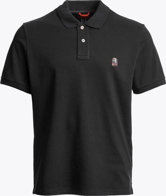 Parajumpers Mens Wellington Polo Shirt in Black Cotton - Size X-Large