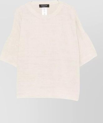 Fabiana Filippi short sleeve top relaxed fit shimmer