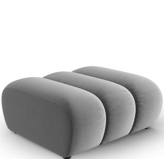 BLOOMINGLOFT Design Sitzpouf Lupine - Samtbezug