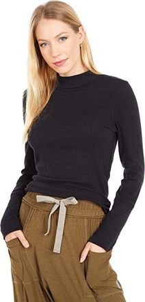 Free People The Rickie Top Womens Clothing Black : LG, Spandex/Cotton