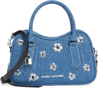 Marc Jacobs Daisy Sequin Denim Shoulder Bag in Medium Denim at Nordstrom Rack