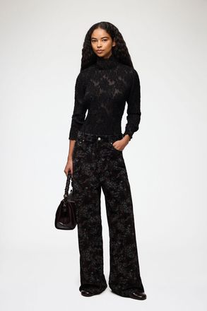 Ganni Winter Moss Marri Jeans in Printed Denim