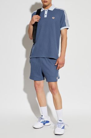 adidas Polo With Logo, Mens, Navy Blue