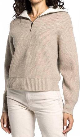 Thread & Supply Celia Sweater In Taupe Heather