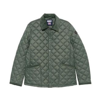 Husky Quilted Jacket - Heren - Winterjassen - Groen - L - Polyester - Jassen