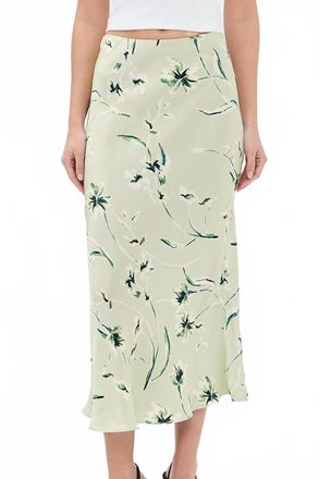 Rails Anya Printed Midi Skirt In Mint Green