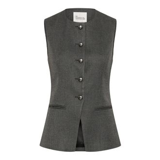 MY ESSENTIAL WARDROBE MWDina Vest - Dames - Jassen - Grijs - Maat: L Leer