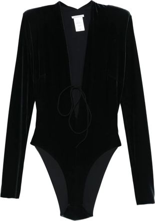 Amazuìn velvet bodysuit - Black