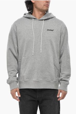 Off-white PERMANENT Brushed Cotton Hoodie FOR ALL size Xl