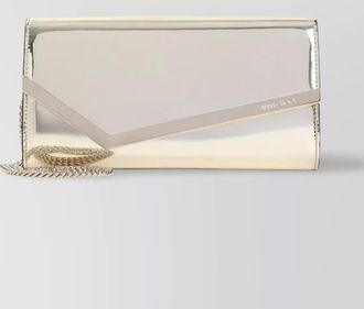 Jimmy Choo London emmie metallic leather shoulder bag