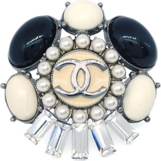 Chanel Anello con strass 2017 - Argento