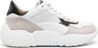 Guess Co Goldon panelled sneakers - women - Fabric/Fabric/Calf Suede/Polyurethane/Rubber - 37 - White