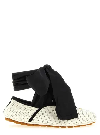 Valentino Garavani BlackWhite Perforated Loafers
