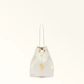 Furla Sfera Soft Mini Bag S Panna White Nappa Leather Woman