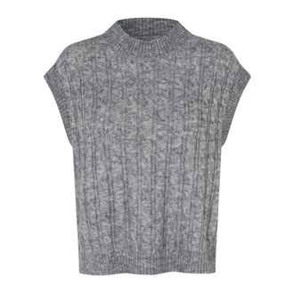 Lollys Laundry Gilet - - Knitwear - Donna - Grigio - S