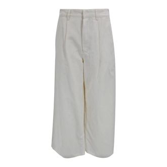 Max Mara Wide Trousers, female, White, Size: 2XS Wide Trousers