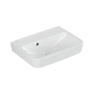 Villeroy & Boch O.novo - Lavamanos 50x37 Cm, Con Rebosadero, Sin Orificio Para Grifer&iacute;a, Antibac, Ceramicplus, Blanco Alpino 434452t2