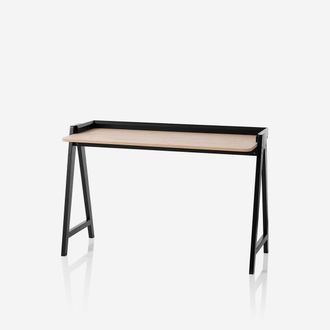 Aqa Scrivania Ufficio In Mdf Con Piano Ampio 123x54 Boston - Nero