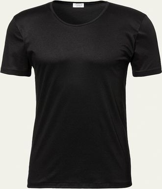 Zimmerli Mens Sea Island Scoop Neck T-Shirt