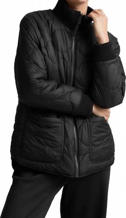 Beyond Yoga Two-Way Quilted Jacket In Black