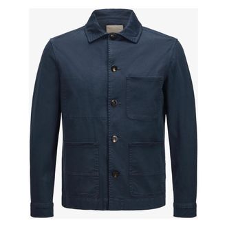 Woolrich Chore Shirt-Jacket - Heren - Zomerjassen - Blauw - S - Jassen