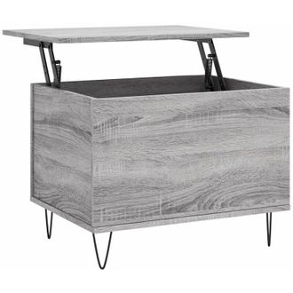 vidaXL Vidaxl - Mesa De Centro Madera Contrachapada Gris Sonoma 60x44,5x45 Cm