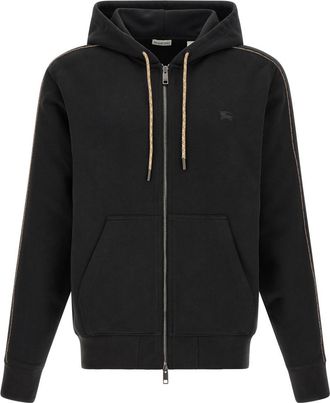 Burberry Black Logo Relaxed Hoodie
