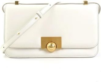 Bottega Veneta Tweedehands leren schoudertassen - Dames - Vintage Schoudertas - Wit - ONE Size - Leer - Vintage