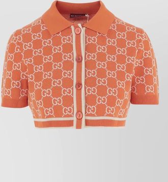 Gucci gg jacquard polo shirt short sleeves