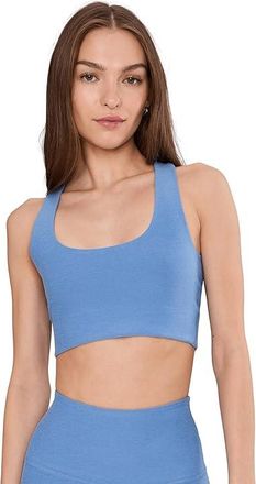 Beyond Yoga Spacedye Simplicity Bra 2.0 Womens Bra Wild Flower Blue Heather : LG, Elastane/Polyester
