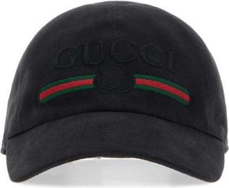 Gucci Black Logo Baseball Hat