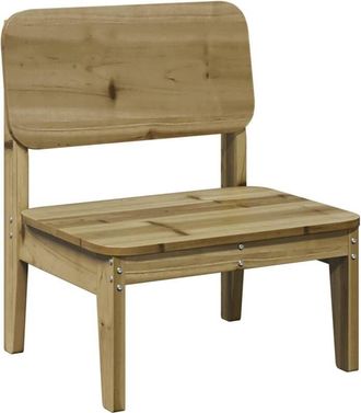 vidaXL Vidaxl - Silla De Jard&iacute;n Madera De Pino Impregnada 60x52,5x72 Cm