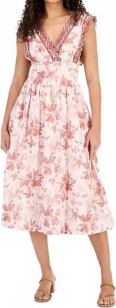 En Saison Sedona Midi Dress In Blush Terracotta