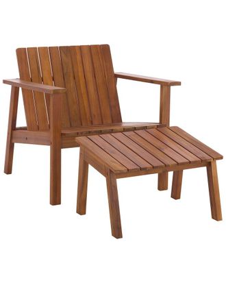 Safavieh Outdoor Fallon Chair & Ottoman