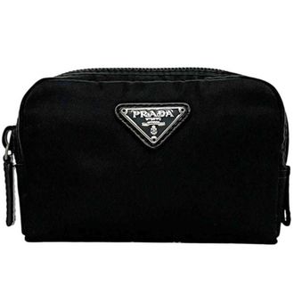Prada Black Nero Nylon Pouch (Pre-Owned)