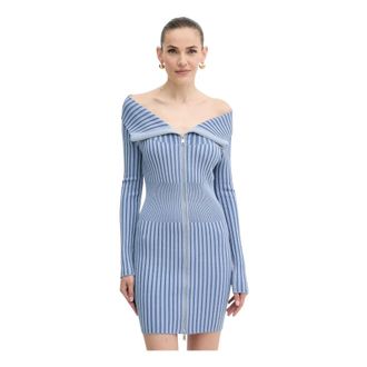 Guess Mujer, Vestidos, Azul, Talla: L