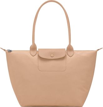 Longchamp Large Le Pliage One Nylon Shoulder Tote in Beige at Nordstrom