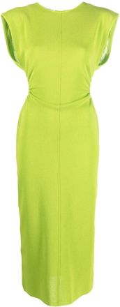 Philosophy di Lorenzo Serafini cut-out sleeveless midi dress - women - Cotton/Polyamide - 40 - Green