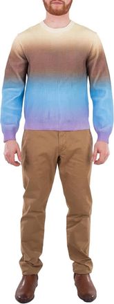 Solid Homme Mens Multicolor Gradient Sweater, Brand Size 44 (US Size 34)