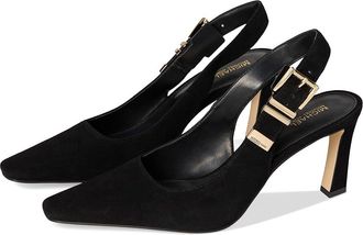 Michael Kors Darrington Sling Pumps High Womens Heels Black 1 : 5.5 M, Leather