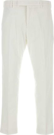 Pantaloni Torino Mens White Stretch Corduroy Pant Cotton - Size EU 50 (Mens)
