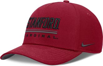 Nike Stanford Sideline Practice Rise Nike Mens Dri-FIT College Adjustable Hat in Red | NC0669WSDN-RKB