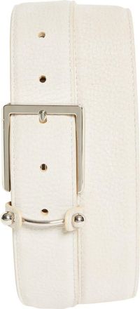 Christian Louboutin Chambeliss Leather Belt in Bg3E-Beige/Silver at Nordstrom, Size 100