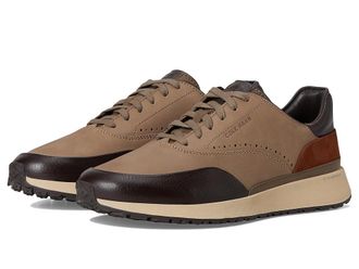 Cole Haan Premium Gentlemans Sneakers Runners Mens Sandals Irish Coffee Nubuck/Dark Chocolate/Oat : 9.5 W - Wide, Leather