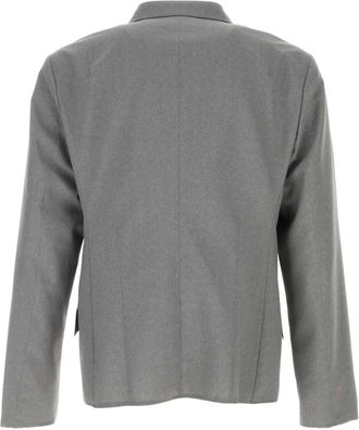 Jil Sander Mens Virgin Wool Blazer Gray Blazers